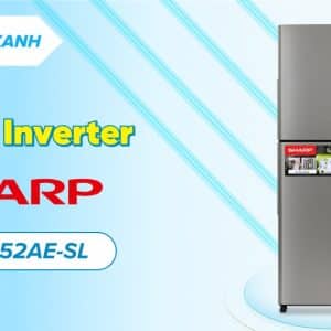 Tủ lạnh Sharp Inverter 330 lít SJ-XP352AE-SL